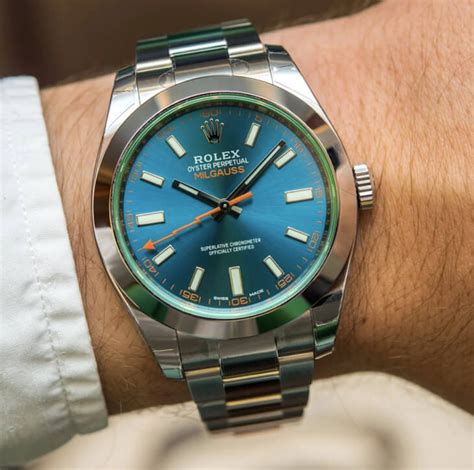 rolex milgauss xanh|rolex milgauss shield.